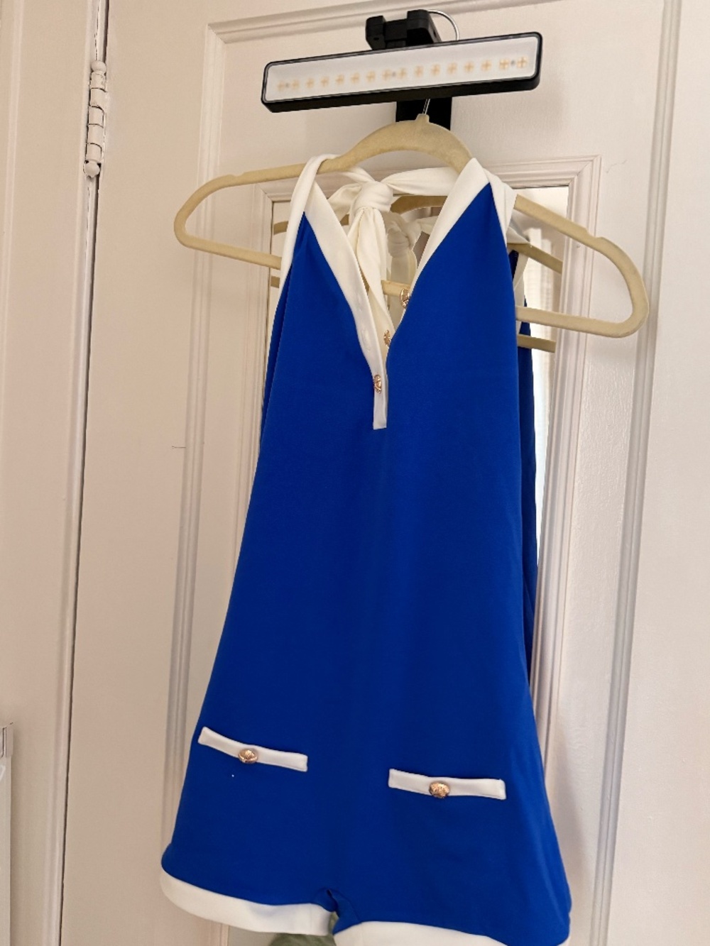Micas Blue Halter Romper